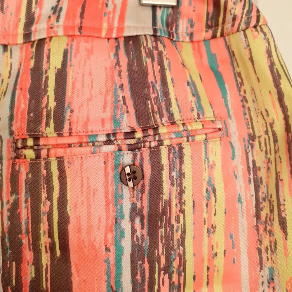 Jamie Sadock Skort Orange Stripe Radiance Size 12